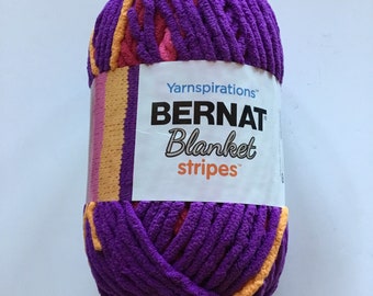 Bernat Blanket Stripes Yarn (6 - Super Bulky) By Bernat -Juicy Stripes 300g