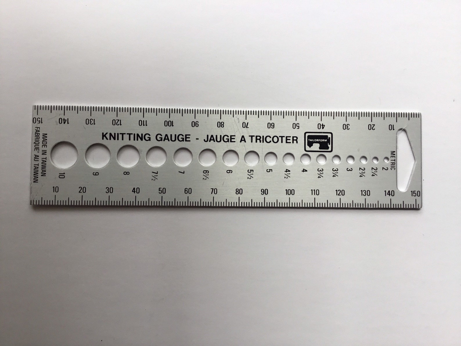 Knitting Needle Gauge Ruler Multifunctional Knitting Tool Etsy