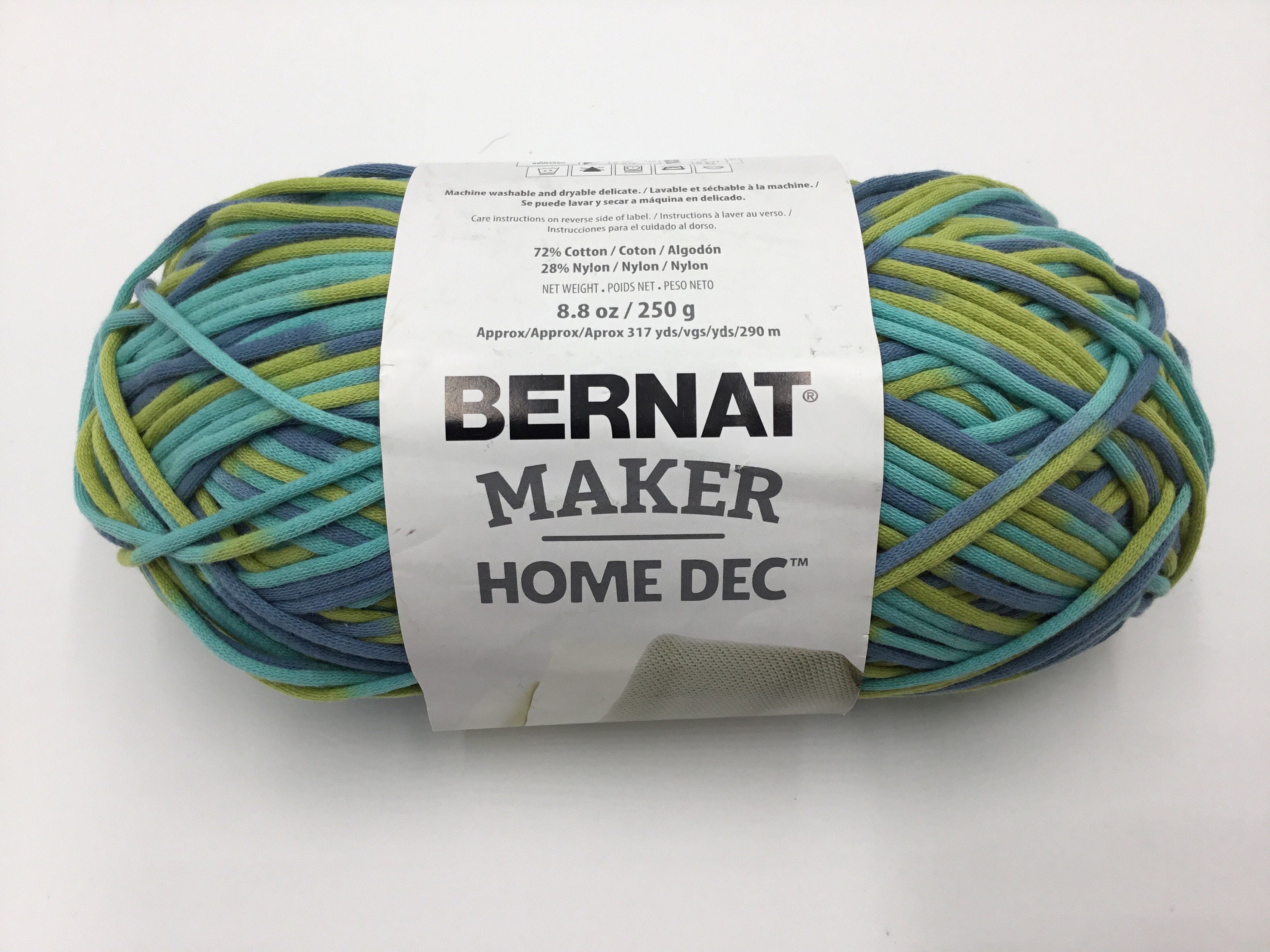 Bernat Maker Home Dec Black Yarn - 2 Pack of 250g/8.8oz - Cotton