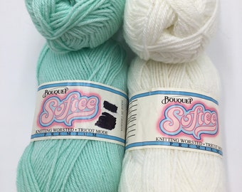 Bouquet Softee Knitting Worsted Premium Vintage Yarn Baby Colors