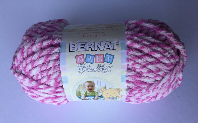 Bernat Baby Blanket Los Angeles Mall service 3.5oz 100g Twist Pink Yarn-Super -Soft