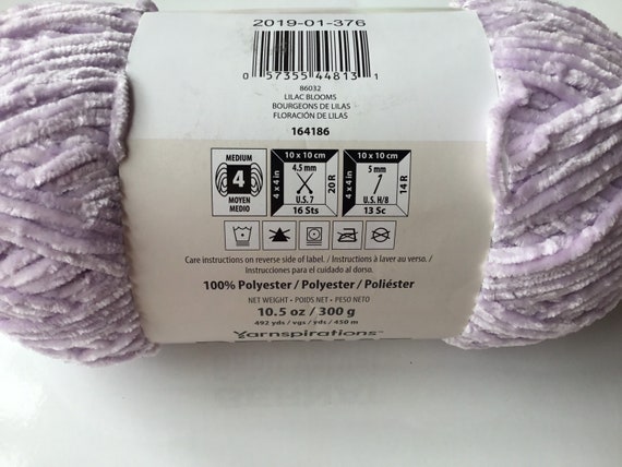 Bernat Baby Velvet 300g 10.5oz Medium 4 lilac Blooms Etsy Hong Kong