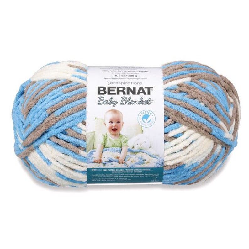 Bernat Baby Blanket Yarn Brights little Royals Etsy