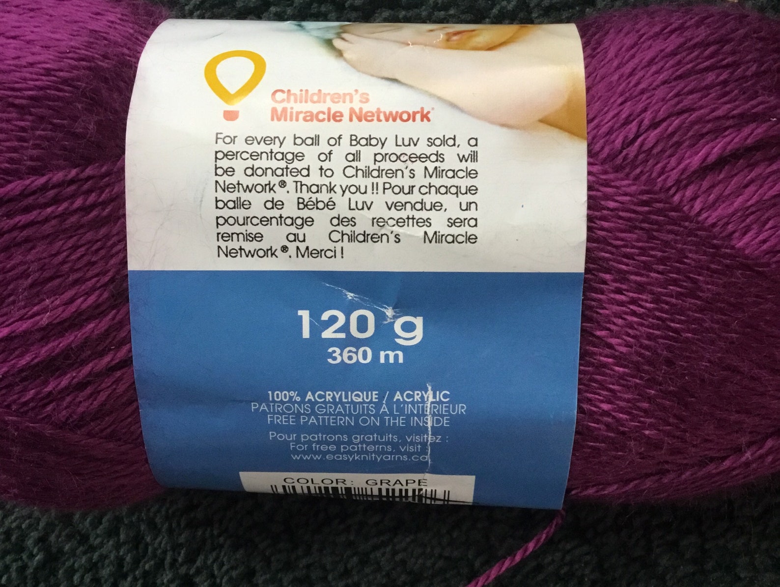 Easy Knit Luv Baby Yarn 120g/360m Etsy Canada