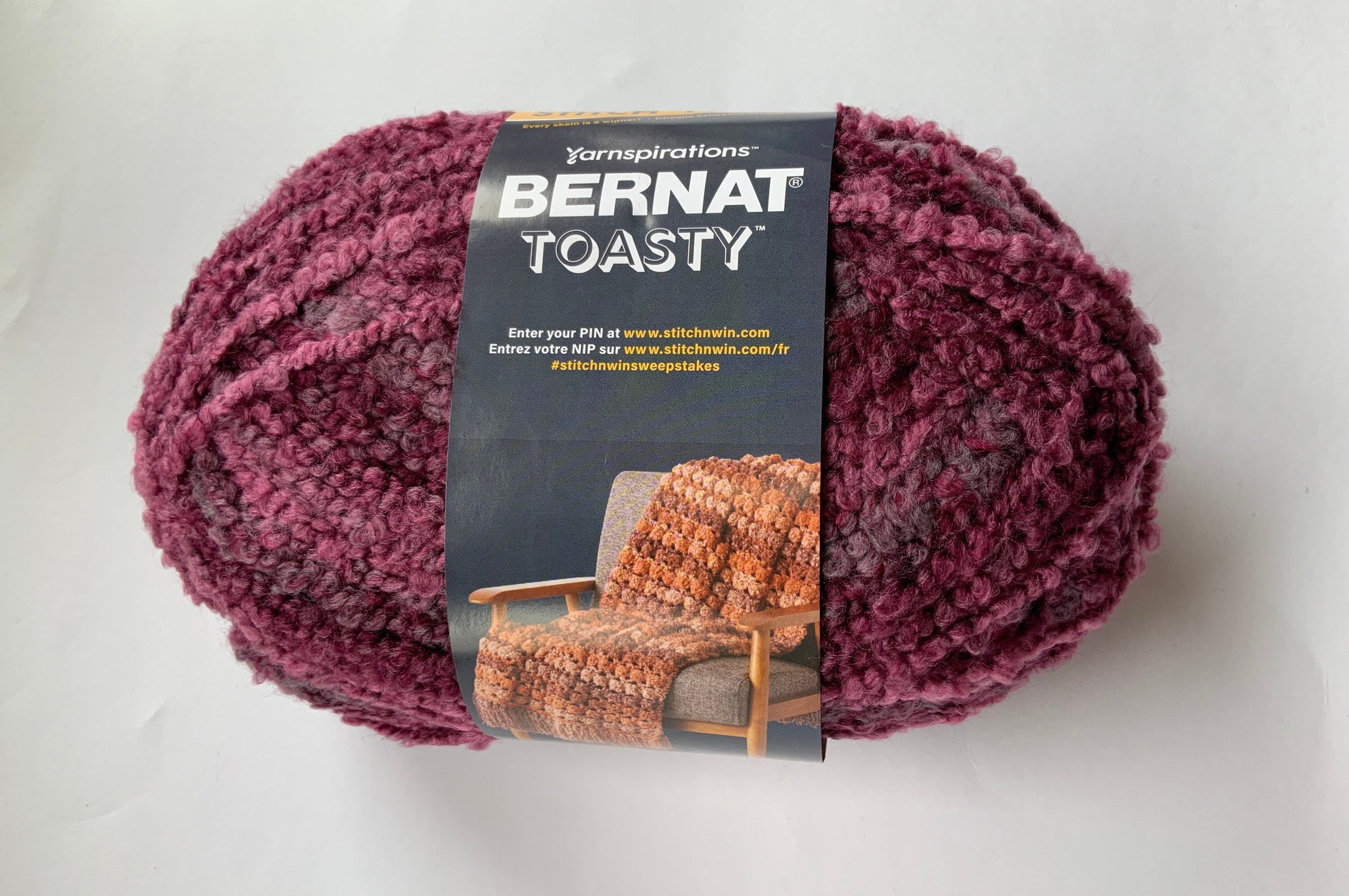 Bernat Toasty Yarn 285yds 225g Mauve Etsy UK
