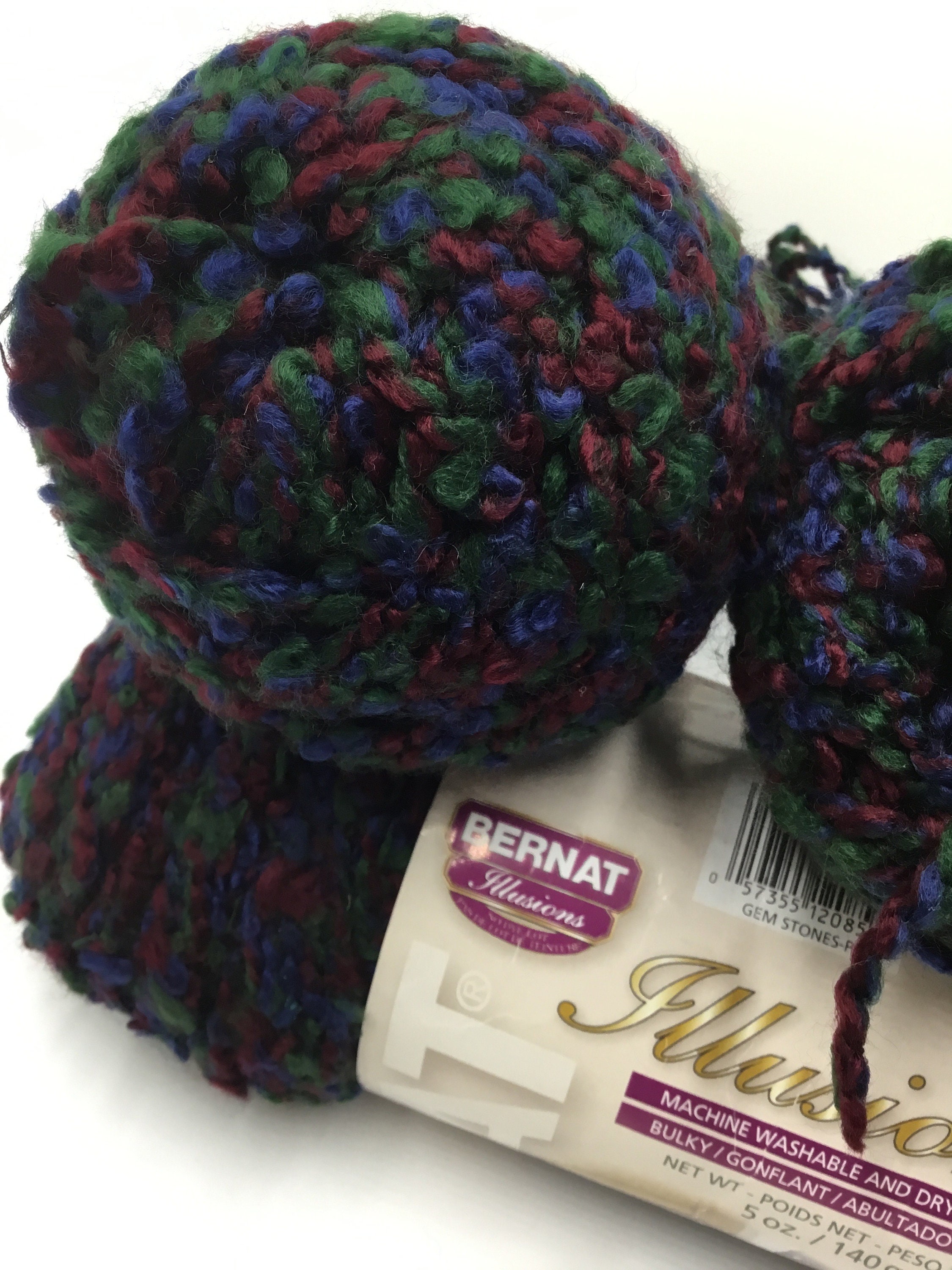 Bernat Illusions Vintage Yarn Acrylic polyester Yarn 5oz 140g Gem Stones p Etsy