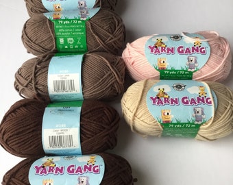 Przędza Loops & Threads Yarn Gang 79yds/72 m każdy motek - zestaw 7 motków