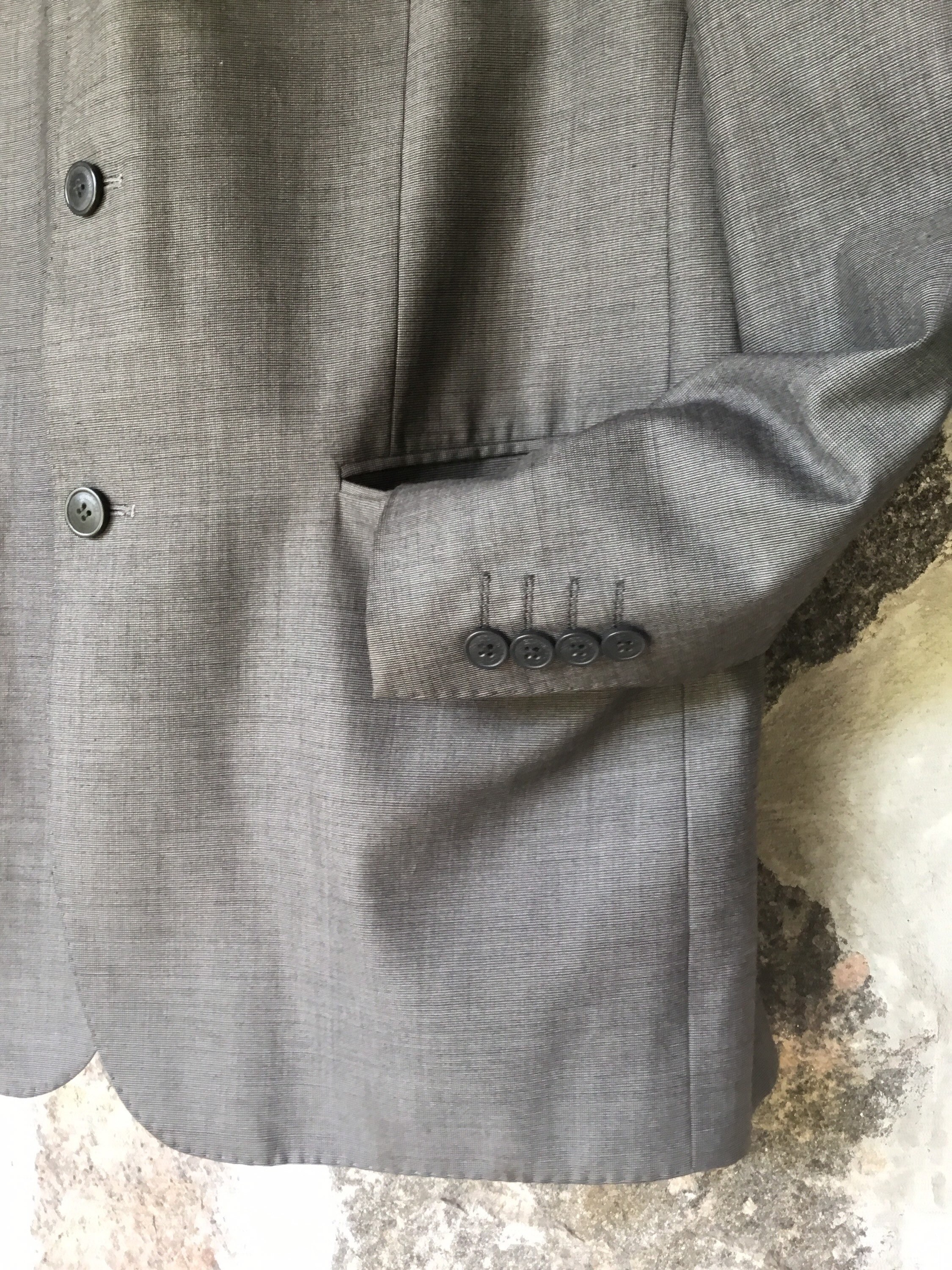 Traje a cuadros gris Giorgio Armani traje de 2 piezas traje de
