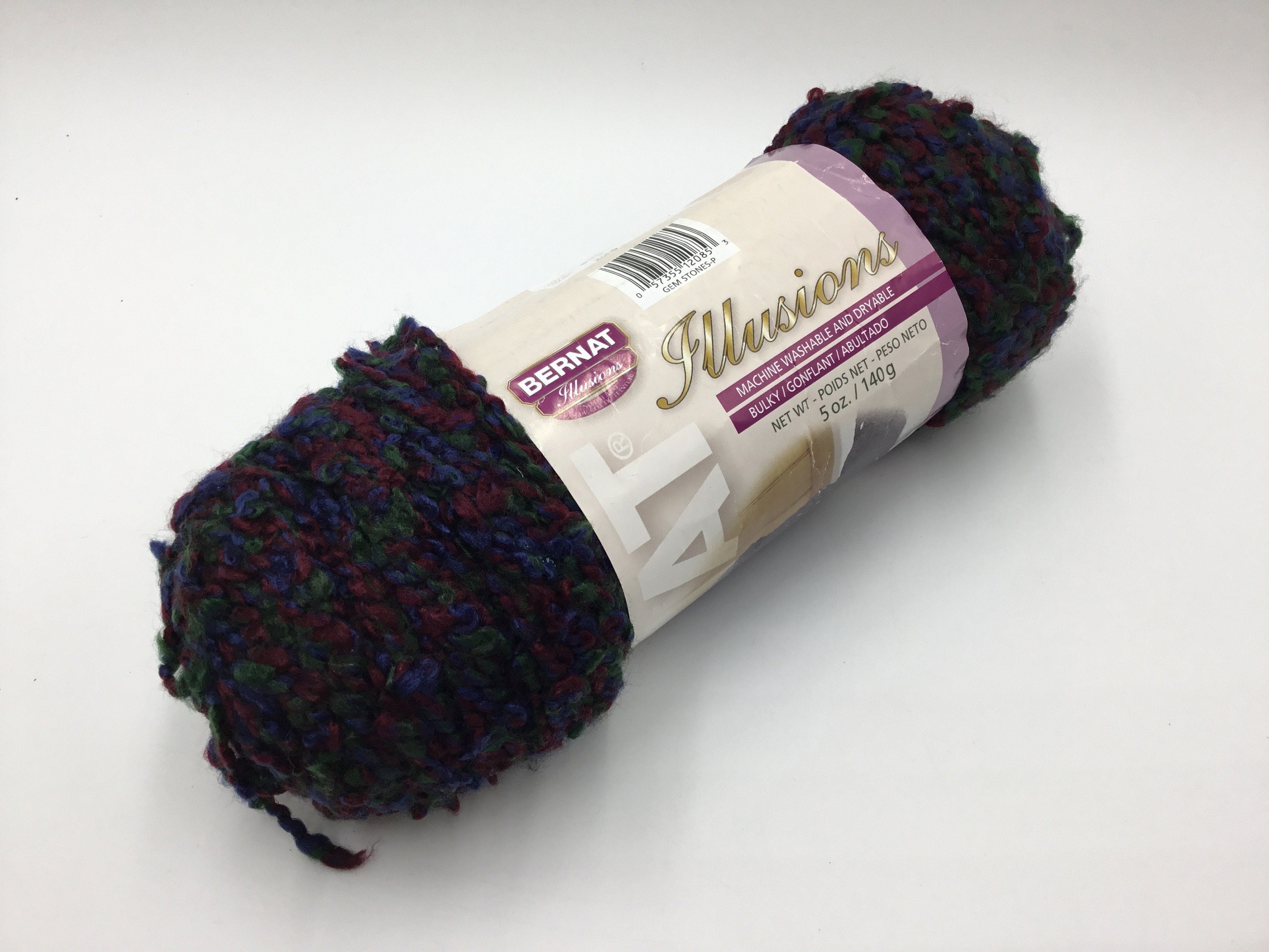 Bernat Illusions Vintage Yarn Acrylic polyester Yarn 5oz 140g Gem Stones p Etsy Canada
