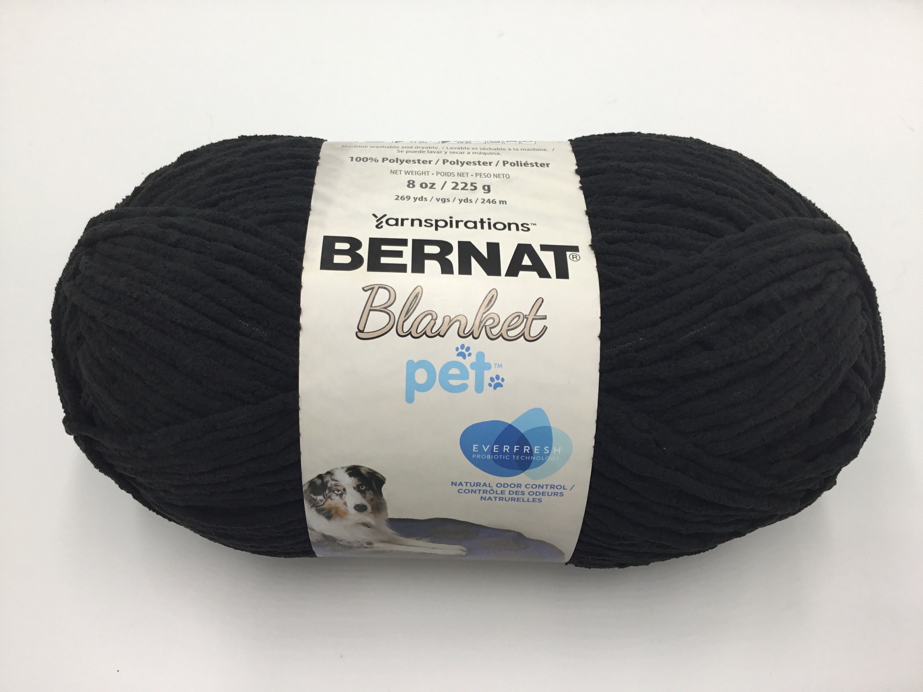 Bernat Blanket Pet Super Soft, Everfresh Probiotic Technology 8oz/225g-coal  