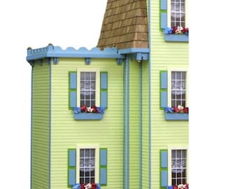 Two Story Jr. Addition Unfinished Dollhouse Addition Kit
