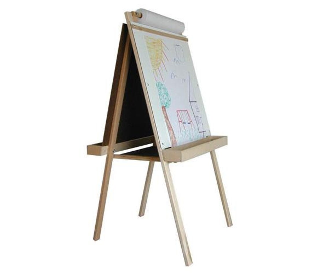 Drawing Board Set Early Learning Educational Toy Painting Easel Puzzle Toy  Painting Paper Stand Standing Easel for Kids Boy Gift
