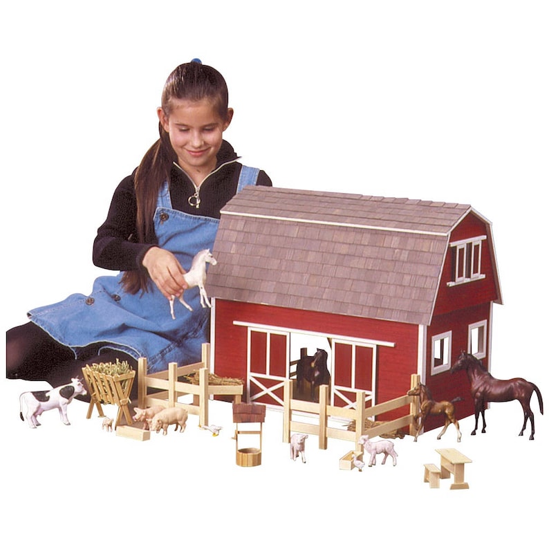 Horse Barn Kit Toy Barn Kit Unfinished Dollhouse Kit | Etsy