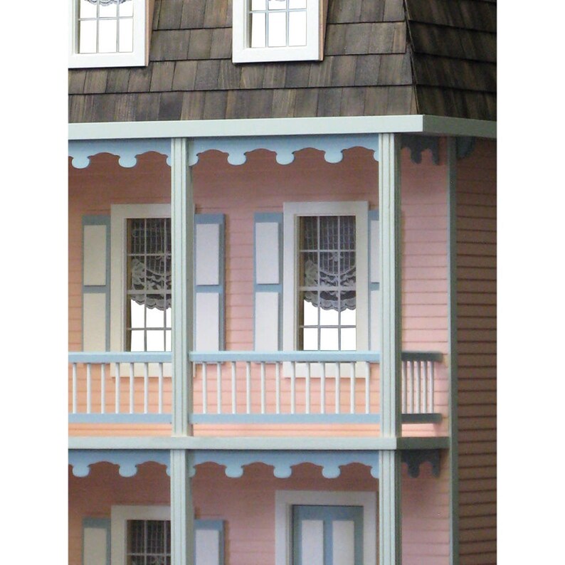 Dollhouse Kit DIY Dollhouse Victorian Alison Jr. Unfinished Etsy