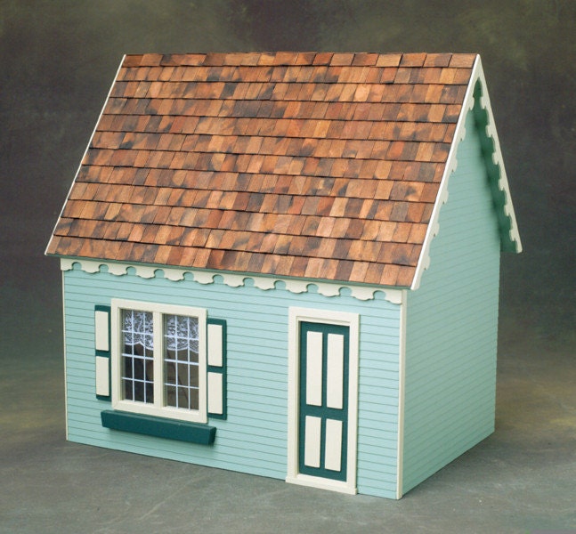 Dollhouse Kit Unfinished Cape Cottage Jr. Dollhouse Perfect - Etsy