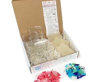 Soap Making Kit, Hand Crafted Soap - Beach Glass