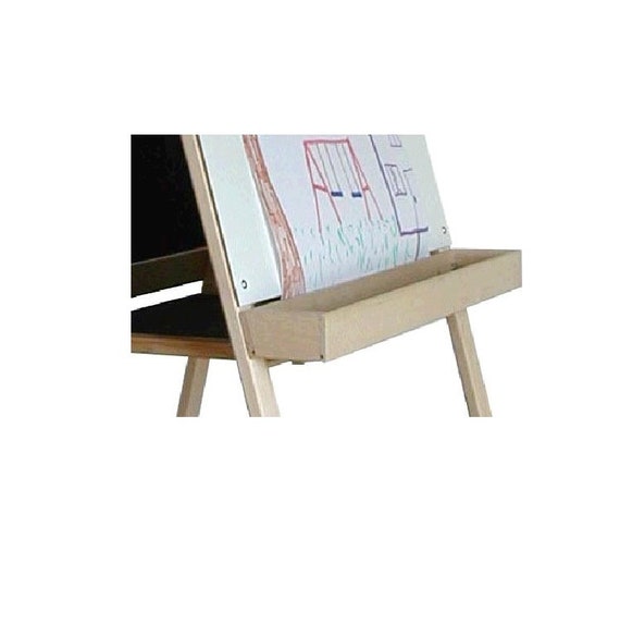Beka Deluxe Easel - White Markerboard, Wood Tray