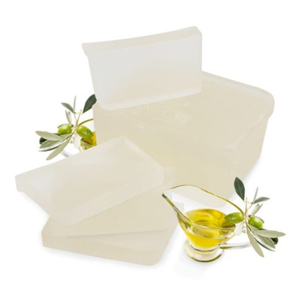 Soap Making Base, Clear Fragrance Free with Olive Oil, 2 lbs.