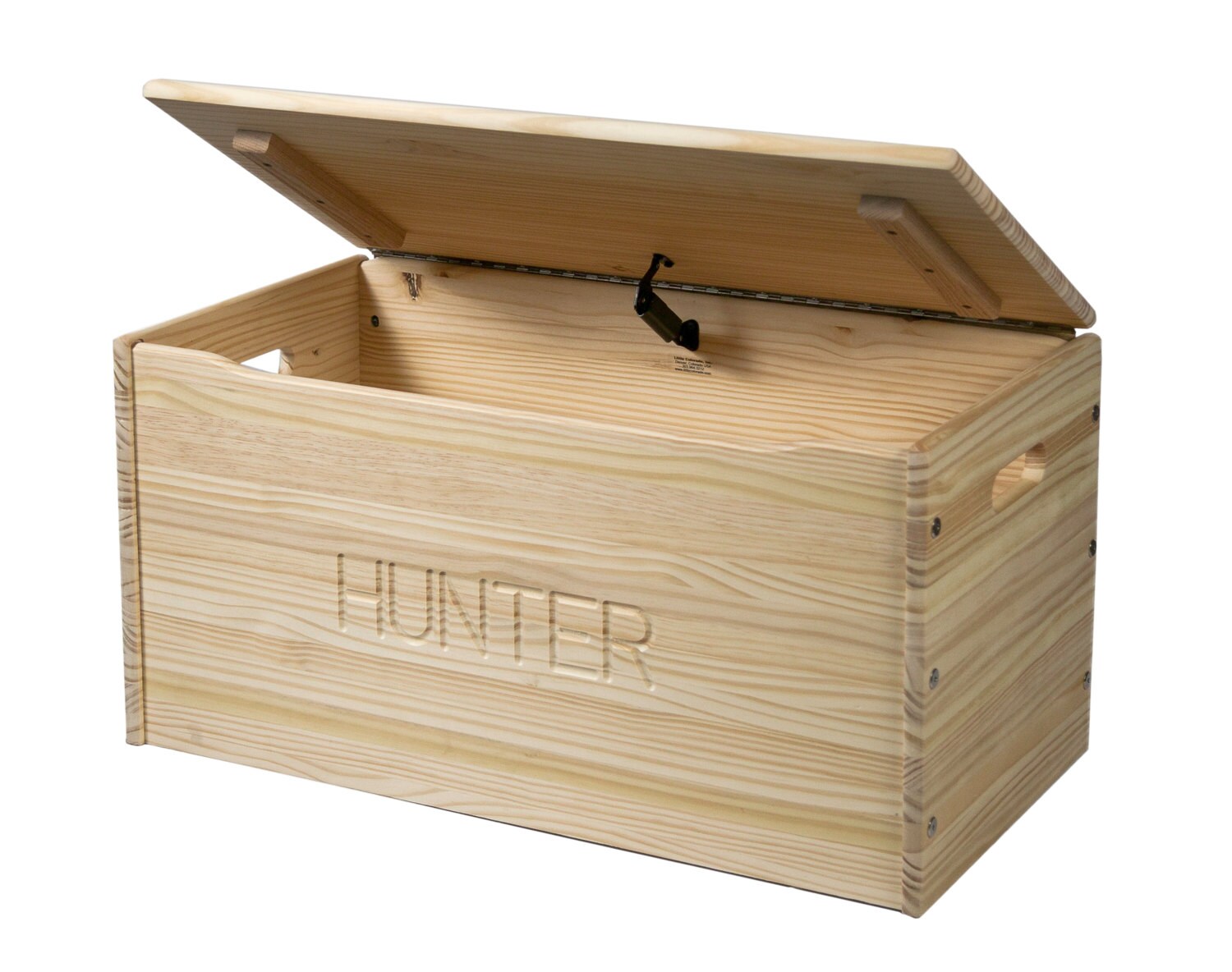 Solid Wood Toy Storage Chest Personalized Toy Box Unfinished Etsy