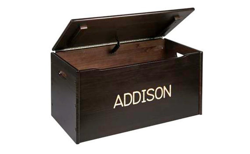 Solid Wood Toy Storage Chest Personalized Toy Box Unfinished - Etsy