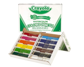 Watercolor Pencils, 240 Colored Pencils in 12 Assorted Colors, Non-toxic