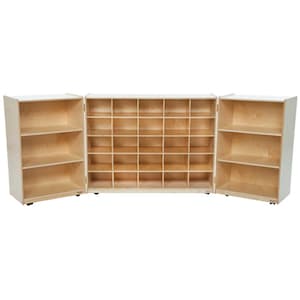 Tri-Fold Cubby Storage, Craft Storage, Art Supply Storage, Toy Storage, Lego Storage - 25 Cubbies with or without Storage Bins