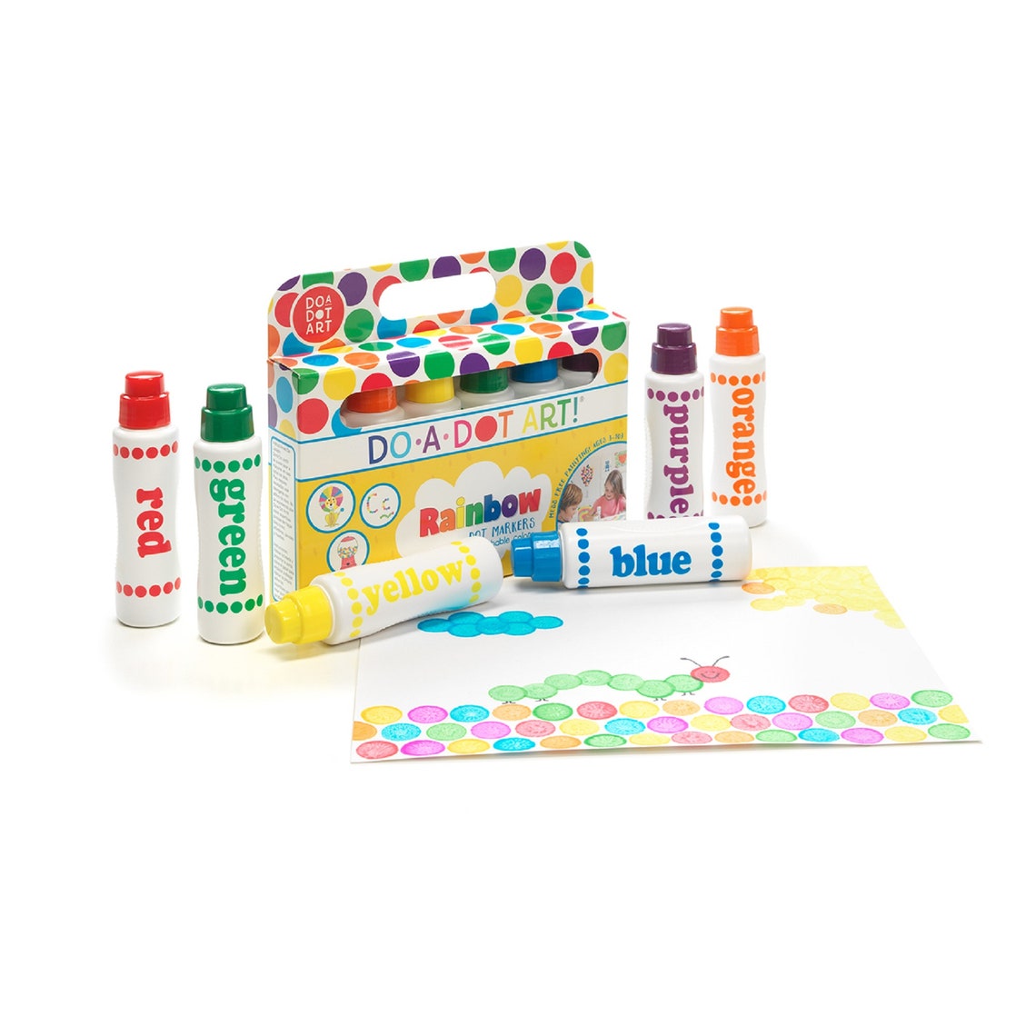 Do A Dot Art Markers 6 Washable Rainbow Markers Nontoxic Etsy