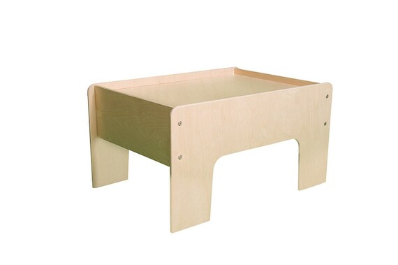 Play Table Train Table Unfinished Wood Furniture Etsy