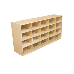 Craft Supply Storage, Paper Storage, Letter Tray Organizer with (20) 5-Inch Compartments and Optional Trays