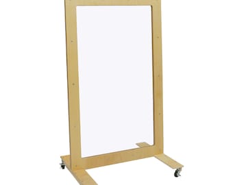 Room Divider, Mobile See-Thru Room Divider, 60 x 36