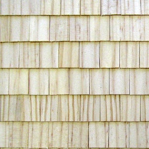 Rectangular Wooden Roof Shingles, 1-Inch Scale, 800 Pieces