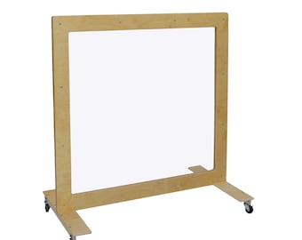 Room Divider, Mobile See-Thru Room Divider, 48 x 48
