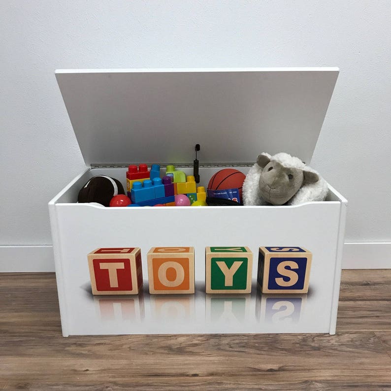 Toy Box Painted or Unfinished MDF Toy Storage Chest with | Etsy