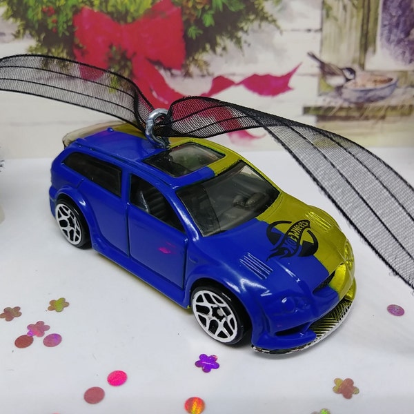 Hot Wheels Half and Half Car Ornament, Gift for Him
