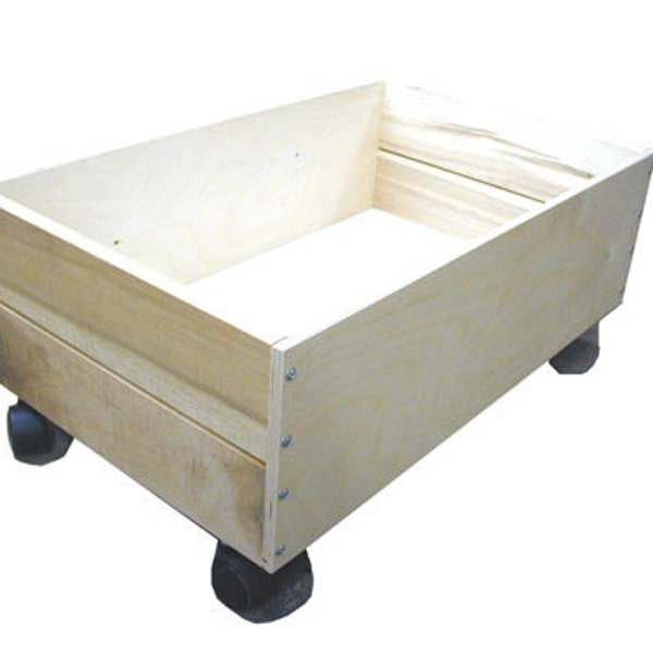 Storage Trundle for Train Table / Activity Table / Play Table, Block Storage, Toy Storage, Toy Bin, Unassembled and Unfinished