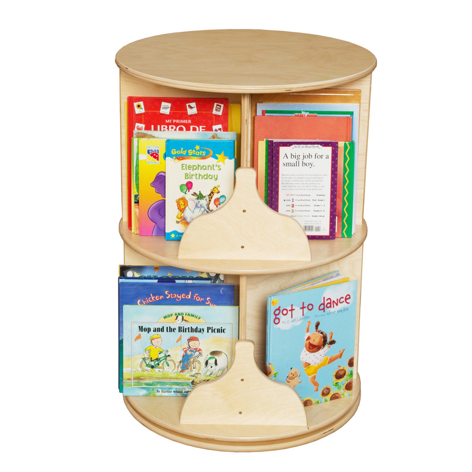 Round Bookshelf Rotating Bookshelf for Kids Etsy