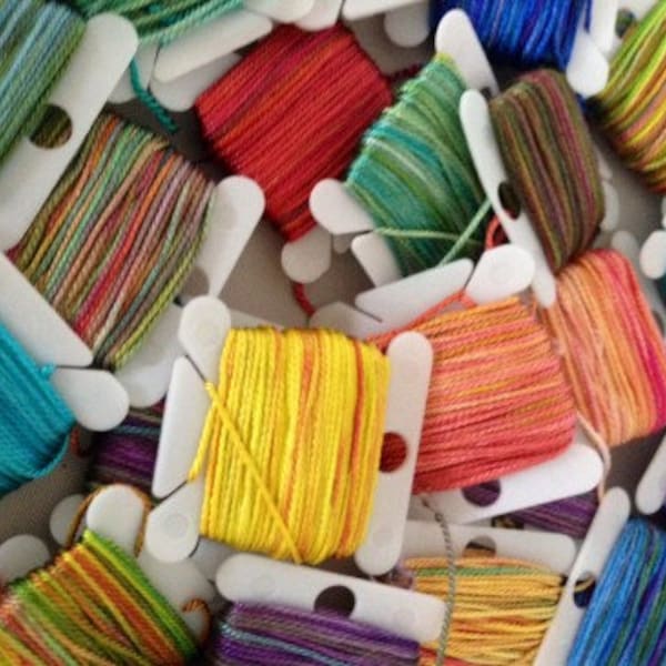 Hand Dyed Silk for Cross Stitch Etsy