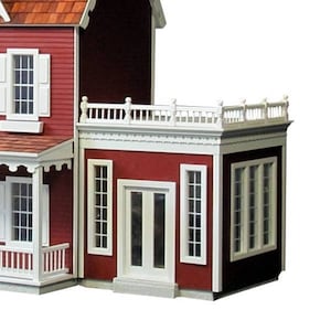 Dollhouse Kit, DIY Dollhouse, Junior Conservatory Unfinished Dollhouse Addition Kit