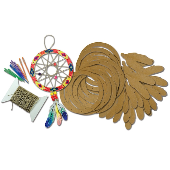 Dream Catcher Kit for Kids, Set of 12 