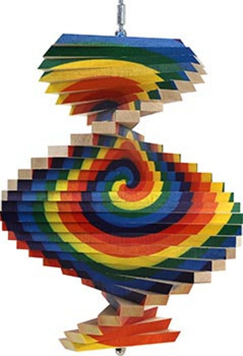 Wind Spinner Wind Spiral DIY Wood Wind Spinner Etsy