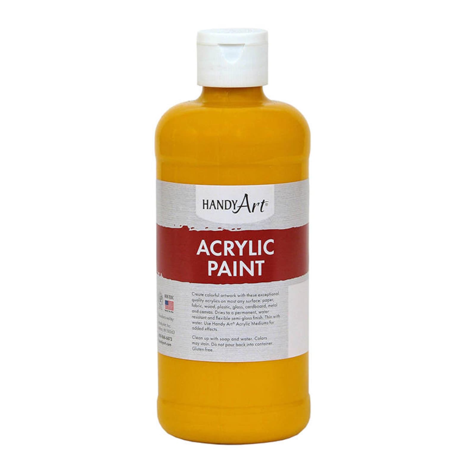 Acrylic Paint 16 Oz Shades of Yellow Certified Non Toxic Etsy