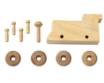 Kids Craft Kit, Wooden Toy Train DIY Craft Kit, Ready to Build and Decorate - Fun Party Favor in Sets of 4 or More