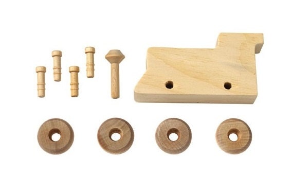 wooden train craft kit
