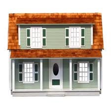 Dollhouse Kit, Charlie's Cozy Cottage DIY Dollhouse, Unfinished Dollhouse Kit