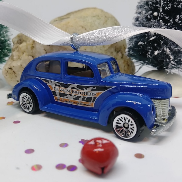 Hot Wheels 1940's Ford Car Ornament, Christmas Ornament, Circus Ornament, Circus Gift, Circus Party Decor