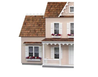 Colonial Jr. Addition Unfinished Dollhouse Addition Kit
