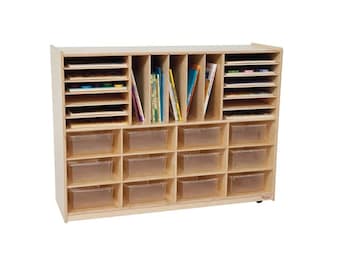 Multi-Purpose Storage Unit, Toy Storage, Craft Storage, Art Supply Storage (Optional Trays)