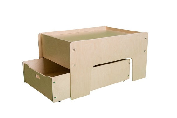 Play Table Train Table W Optional Storage Drawer Half The Etsy