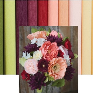 250*25cm Color Wrapping Craft Paper Roll Origami Crinkle Crepe Flowers Deco  Gift