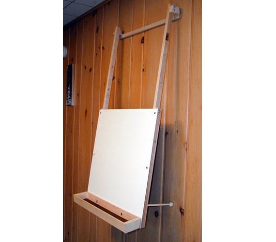 Kids Art Easel with Paper Roll Double-Sided Regulable Drawing Easel Plank